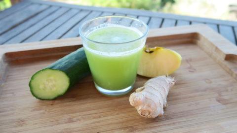 Jus à base de concombre pour une fraîcheur intense